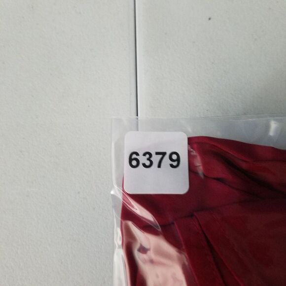 Takara Shirt Womens Small Red Top Sheer Floral Lace Peasant Sleeve Scoop Neck‎ - Picture 10 of 10